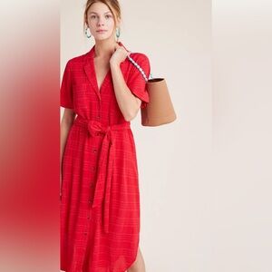 Anthropologie Maeve Aria Shirtdress SZ Small